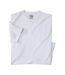 4er-Pack einfarbige T-Shirts in Weiß-1