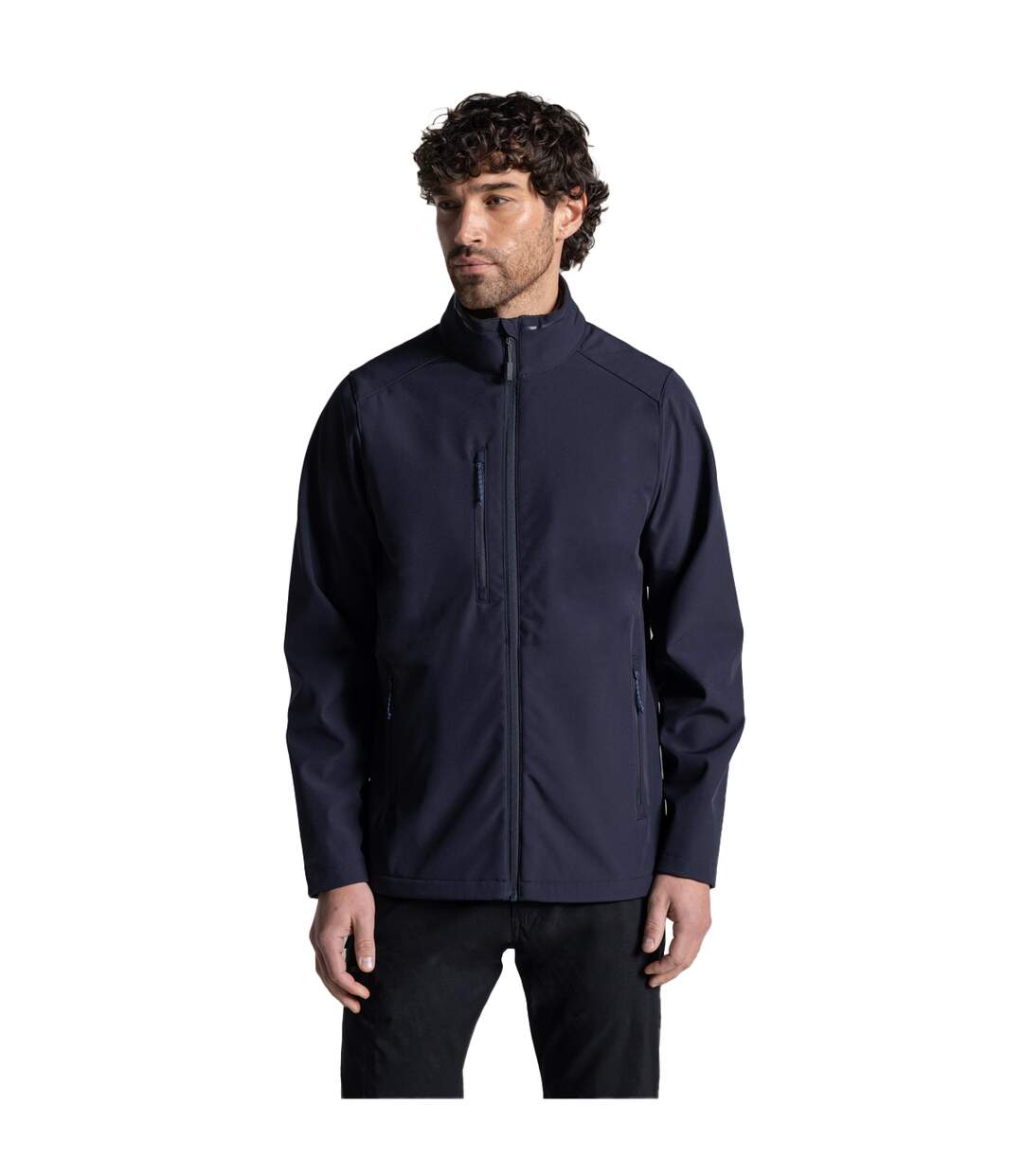 Mens Kiwi 3 Layer Soft Shell Jacket Navy Craghoppers Expert-4