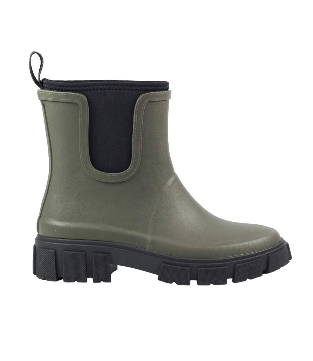 Bottes de pluie lake femme vert sombre Lazy Dogz-3