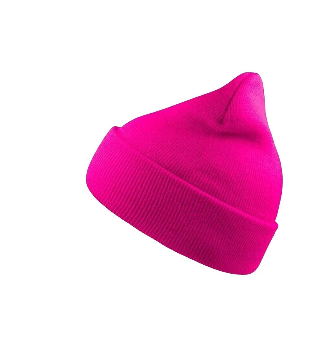 Bonnet avec revers wind mixte fuchsia Atlantis-1