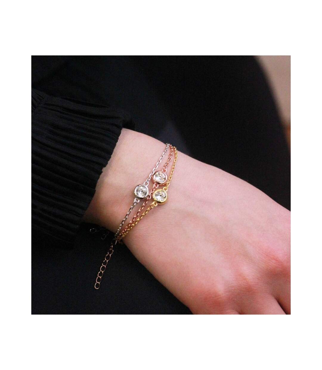 Bracelet Trio Birth Stone - Cristal d'Autriche-2