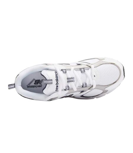 Womens/ladies 408 V1 Leather Trainers White Navy New Balance