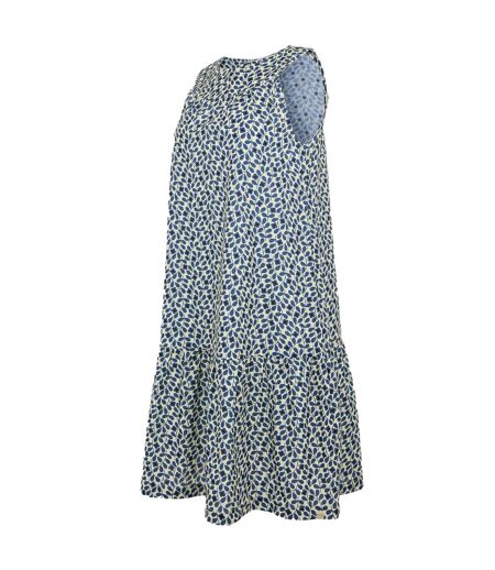 Womens/ladies Orla Kiely Ii Sleeveless Summer Dress Blue Regatta