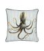 Salcombe piped octopus cushion cover 43cm x 43cm multicoloured Evans Lichfield