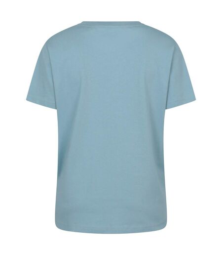 Womens/ladies devon relaxed fit t-shirt pale blue Mountain Warehouse