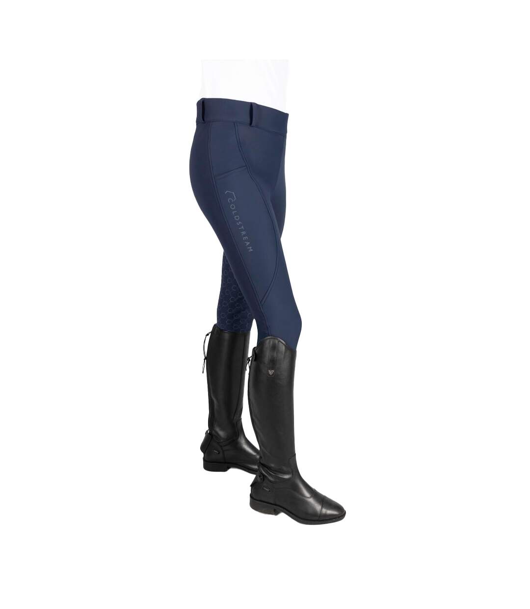 Collant d´équitation femme bleu marine Coldstream-3