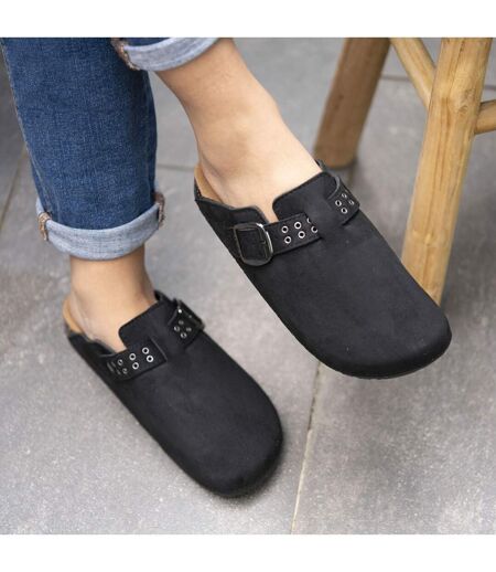 Isotoner Sabots femme semelle intérieure cuir extra-flex - patch talon confort