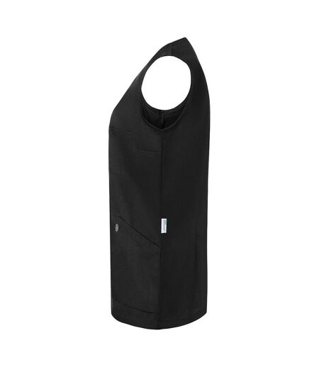 Womens/ladies Essential Sleeveless Work Tunic Black Karlowsky