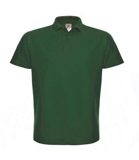 B&c Id.001 Polo À Manches Courtes Pour Hommes Vert Foncé B And C