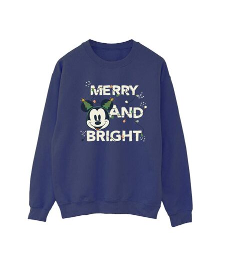 Disney Sweatshirt Mickey Mouse Merry & Bright Femme/Ladies (Bleu marine) - UTBI29270