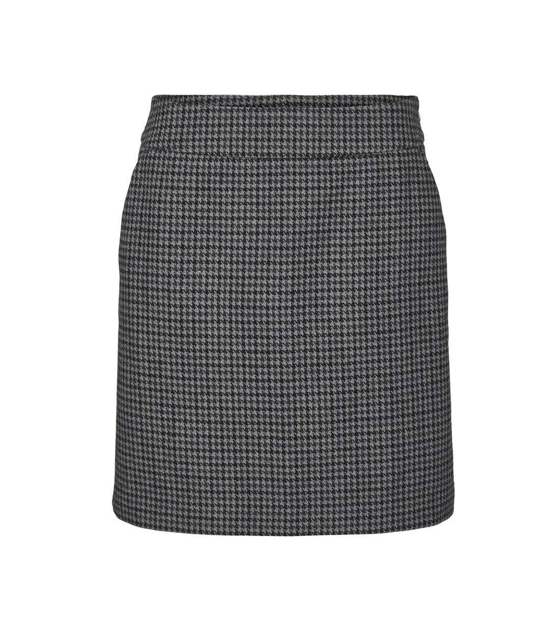 Jupe pied poule gris femme vero moda julie check-1
