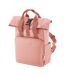 Bagbase Roll Top Recycled Twin Handle Knapsack (Blush Pink) (One Size) - UTRW8486