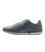 Womens/ladies Saturn Leather Low Cut Trainers Dark Blue Boss-2