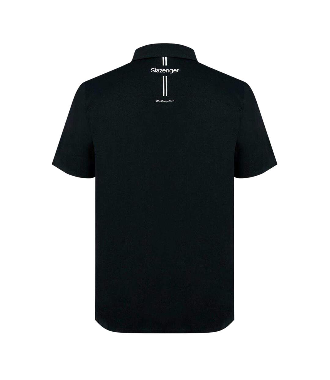 Mens Contrast Striped Golf Polo Shirt Black Slazenger-2