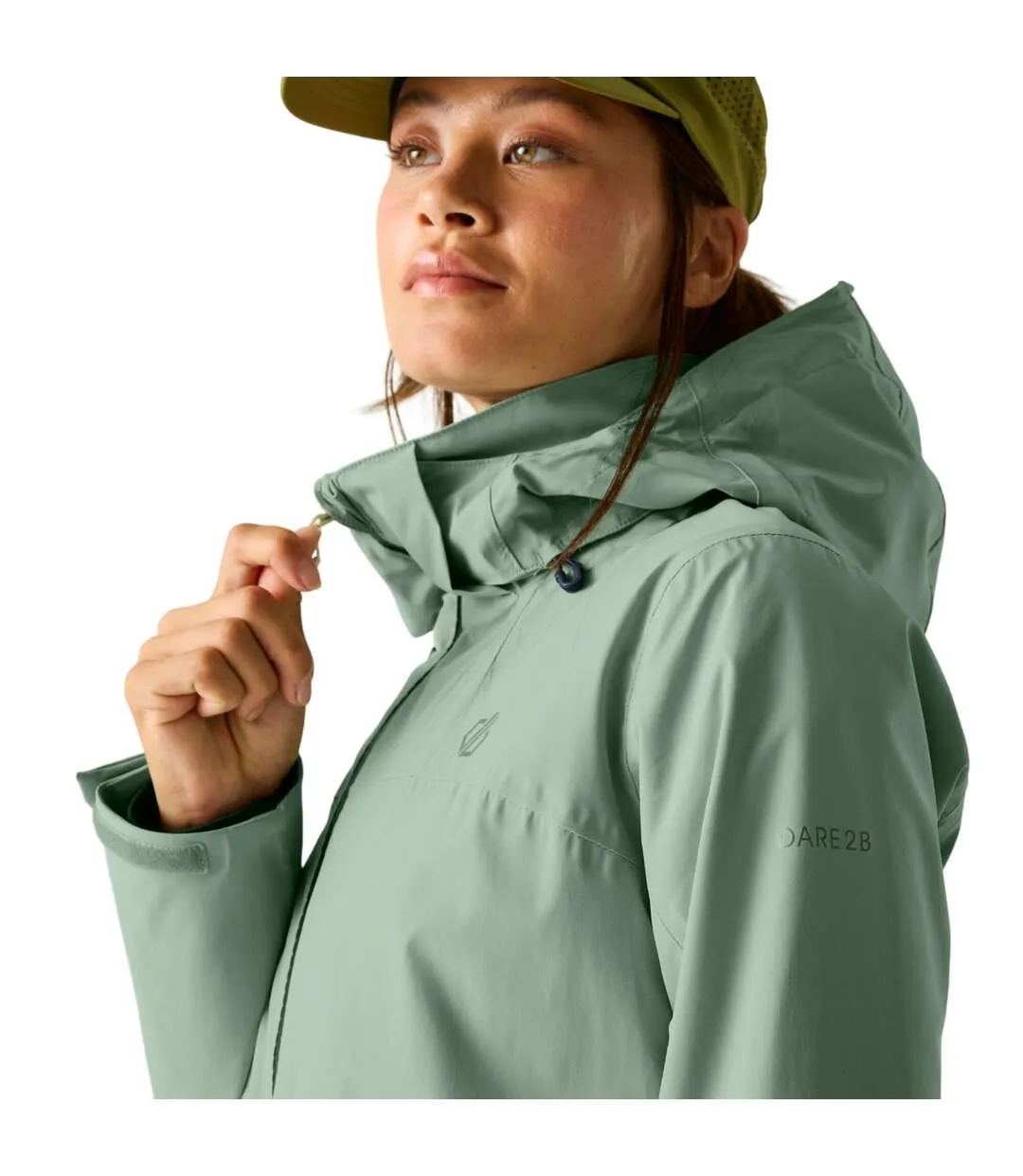 Womens/ladies Switch Up Iii Waterproof Jacket Glacier Green Dare 2B-4