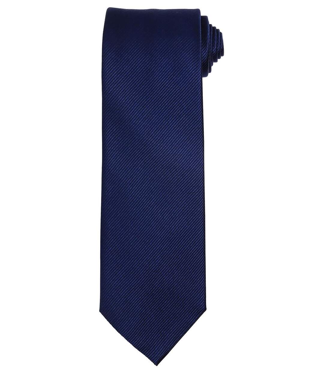 Cravate en soie - PB795 - bleu marine-1