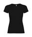 Roly Womens/Ladies Jamaica Short-Sleeved T-Shirt (Solid Black)