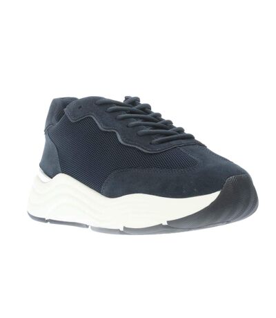 Mens packington suede trainers navy Mallet