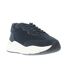 Mens packington suede trainers navy Mallet-1