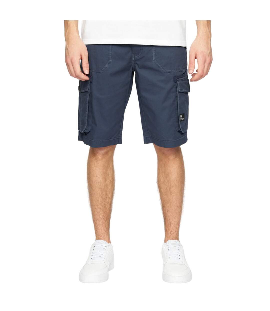 Short À Poches Kyron Homme Bleu Marine Crosshatch-1