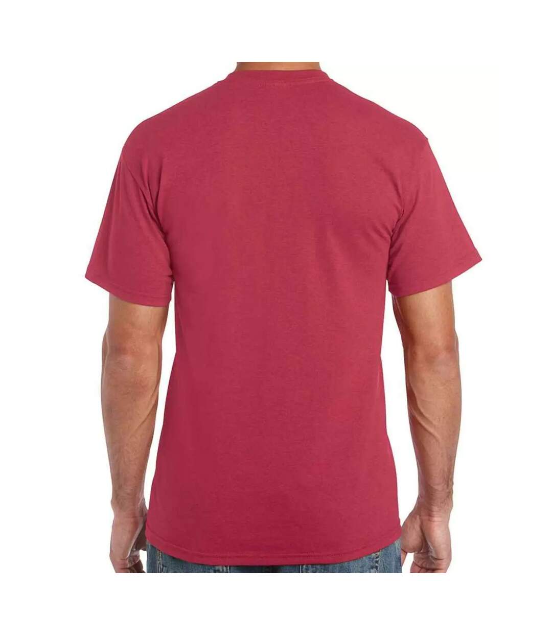 T-shirt Motif/style Chiné Adulte Rouge Foncé Chiné Gildan-2