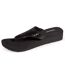 Isotoner Tongs femme à talon 4 cm, tiges larges et perlées-1