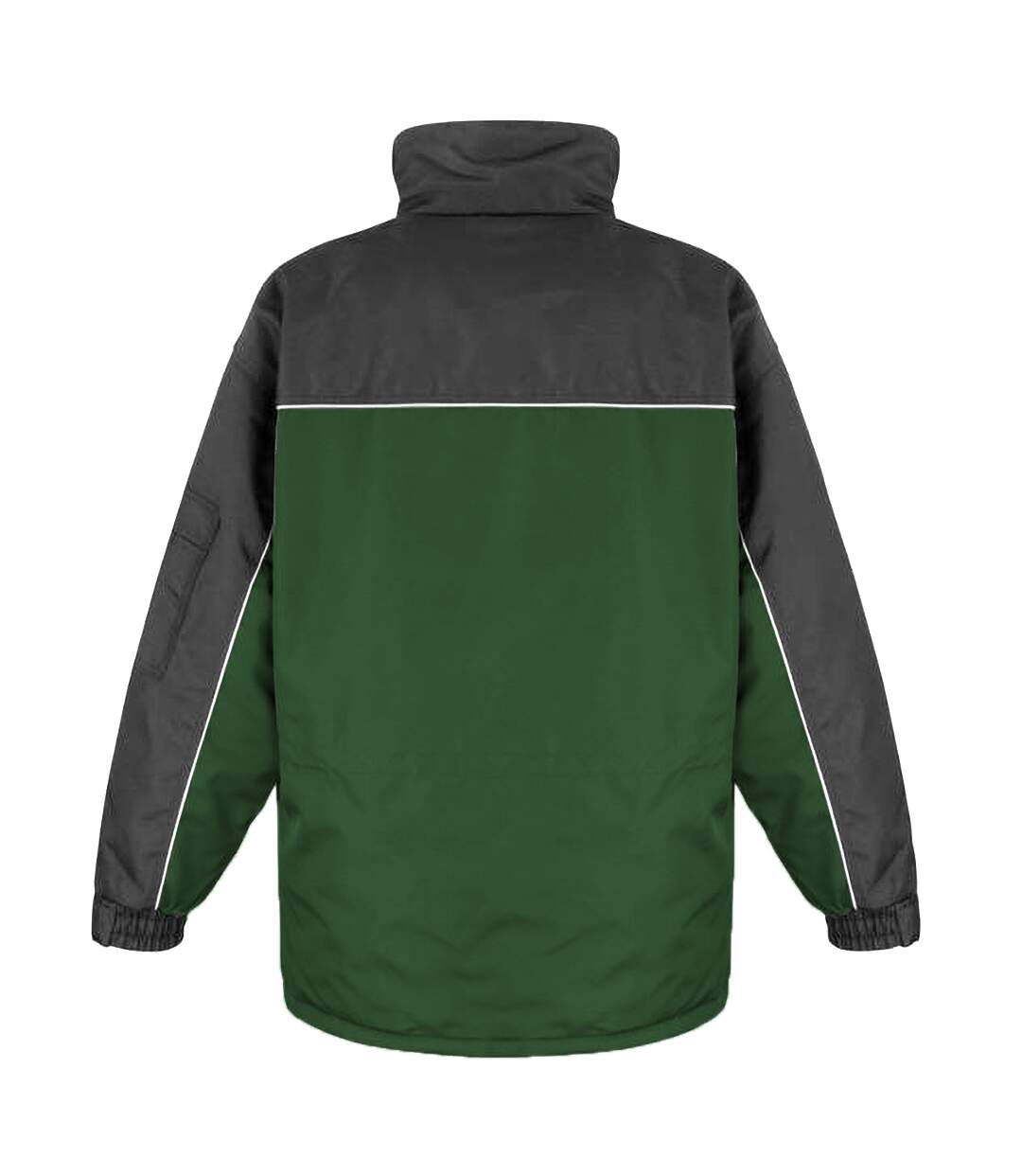 Result Mens Workwear Heavy Duty Water Repellent Windproof Combo Coat (Bottle Green/Black)