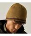 Bonnet En Acrylique Motif/style Détail Rayé Balton Homme Jaune Sombre Marron Foncé Regatta-4
