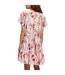 Womens/ladies Darouna Silk Mini Dress Multicoloured Boss-3