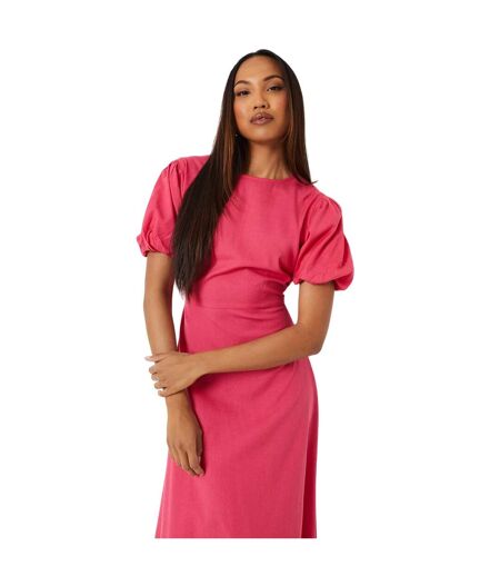 Robe mi-longue femme rose Principles