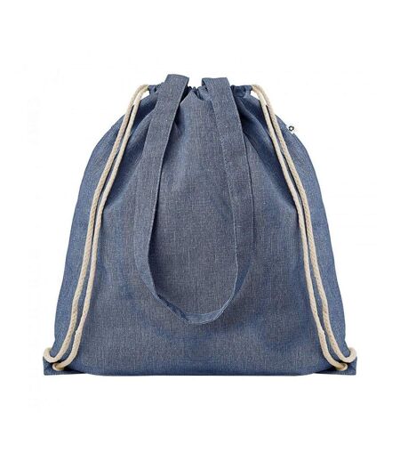Atlanta Twin Handle Drawstring Bag One Size Heather Blue SOLS