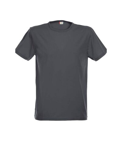 Clique Mens Stretch T-Shirt (Anthracite Melange)