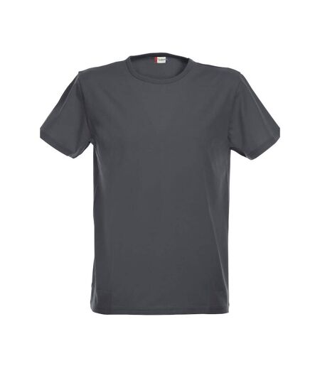 Clique Mens Stretch T-Shirt (Anthracite Melange) - UTUB271