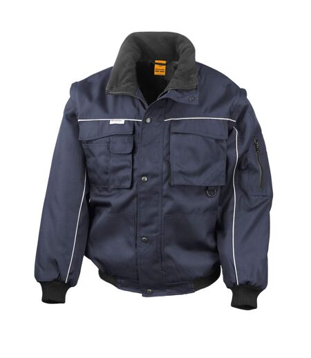 WORK-GUARD by Result Mens Heavy Duty Jacket (Navy)