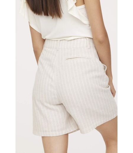 Short NYLIA Cream Stripe