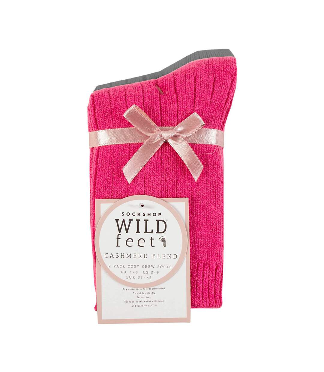 2 Pack Ladies Cashmere Wool Bed Socks for Sleep-2