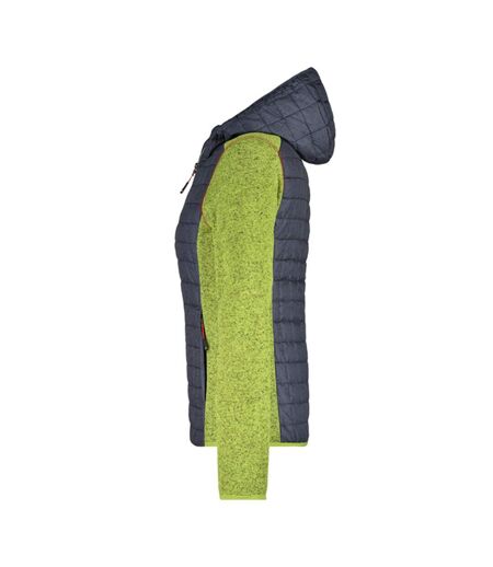 Veste Hybride Femme Jaune Vif Anthracite Chiné James And Nicholson