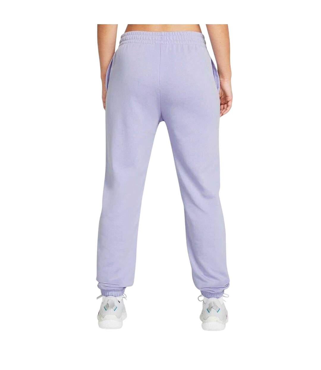 Womens/ladies Rival Terry Joggers Lilac Under Armour-4