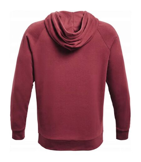 Sweat À Capuche Entraînement Style Gros Logo Rival Homme Rouge Foncé Under Armour
