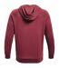 Sweat À Capuche Entraînement Style Gros Logo Rival Homme Rouge Foncé Under Armour-3