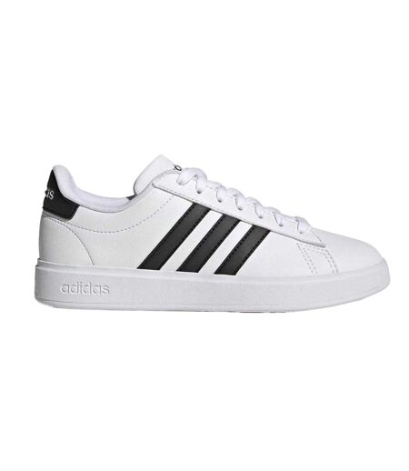 Baskets Grand Court Femme Blanc Noir Adidas