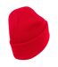 Bonnet À Revers En Coton Biologique Original Rouge Beechfield-3