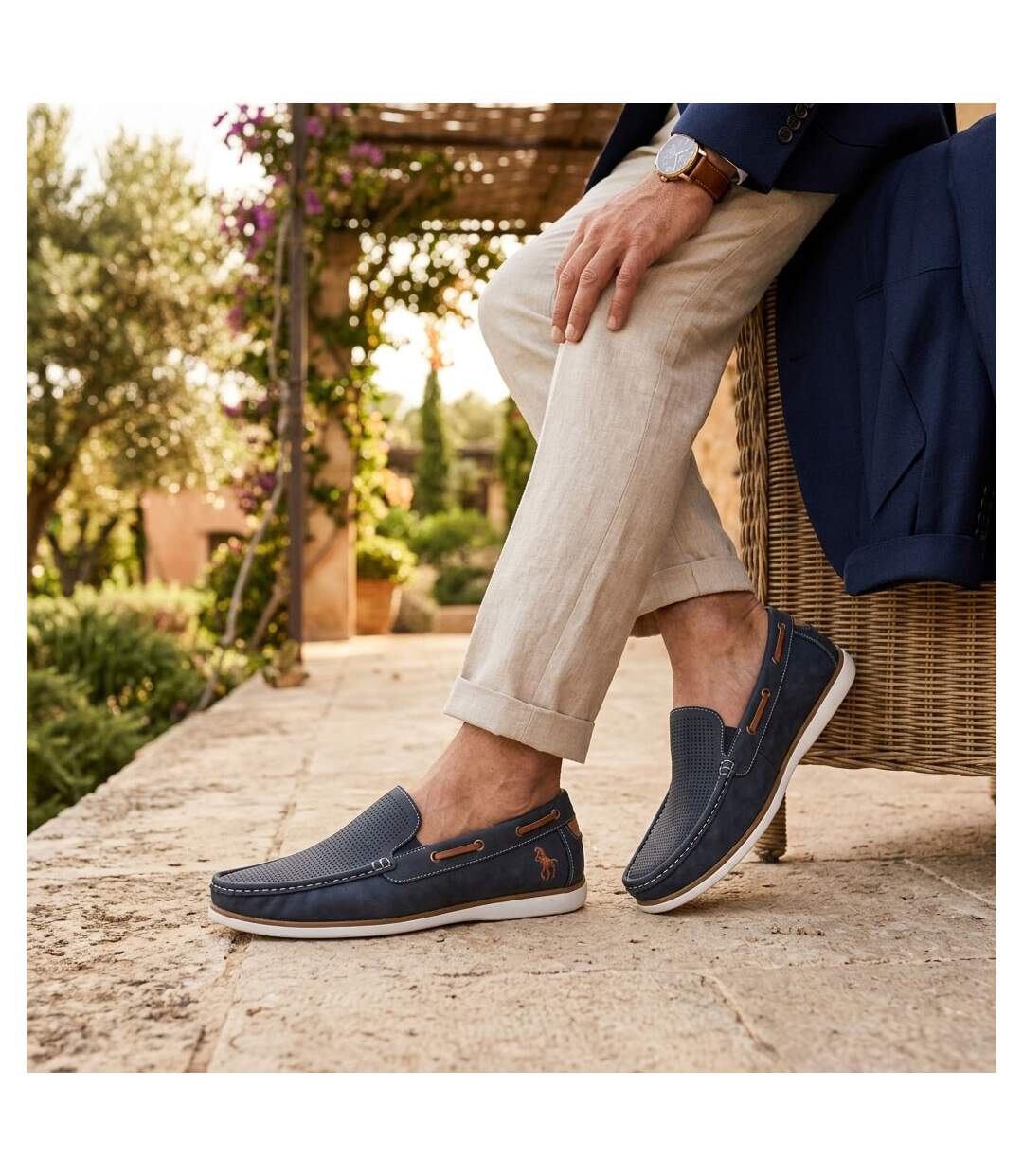 OZABI Mocassins homme respirants perforés confort été 39-45-5