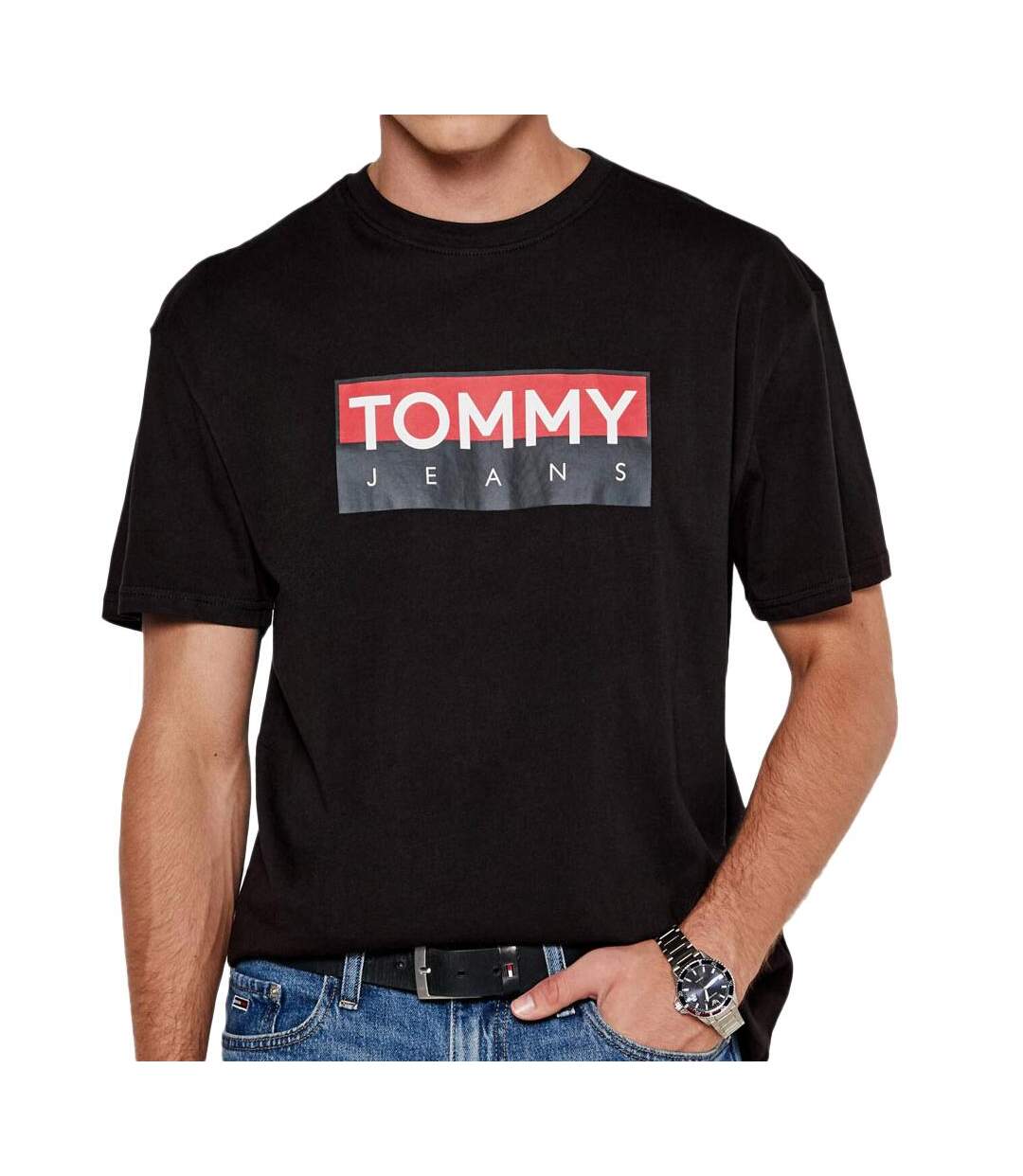 T-shirts Noir Homme Tommy Hilfiger Reg - 3XL-1