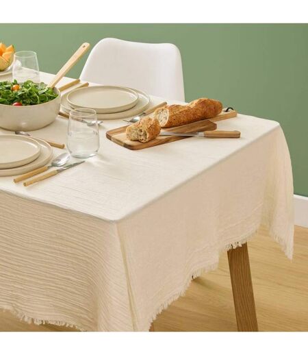 Nappe en Gaze de Coton Vela 150x250cm Blanc Chaud