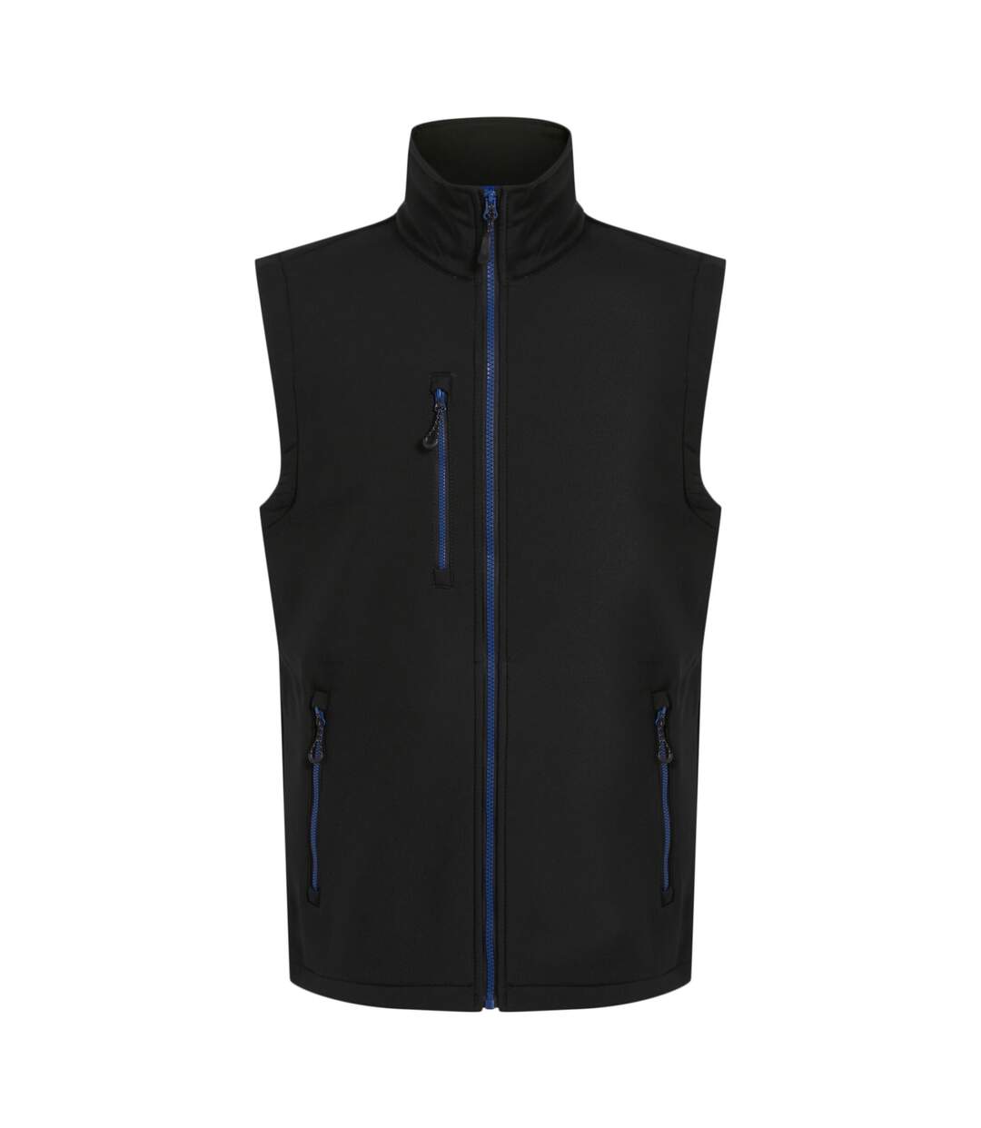 Mens navigate softshell 2 layer body warmer black/new royal Regatta-1