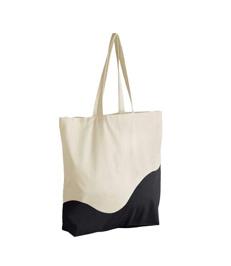 Tote Bag Motif/style Ondulé Taille Unique Naturel Noir Westford Mill