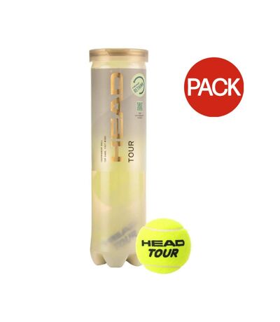 Balles de tennis tour taille unique jaune Head