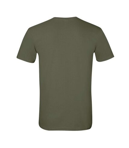 Gildan Mens Short Sleeve Soft-Style T-Shirt (Military Green) - UTBC484