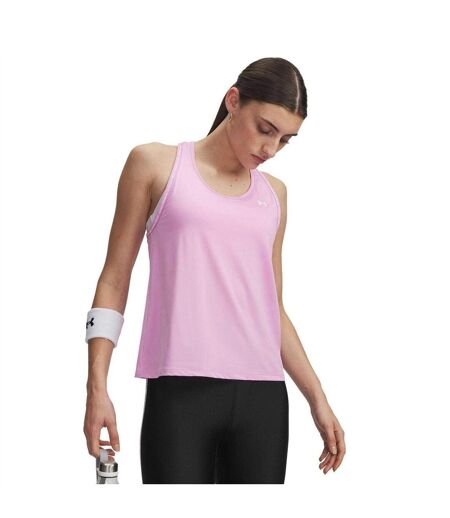 Womens/ladies 4 Way Stretch Tank Top Dawn Pink Under Armour